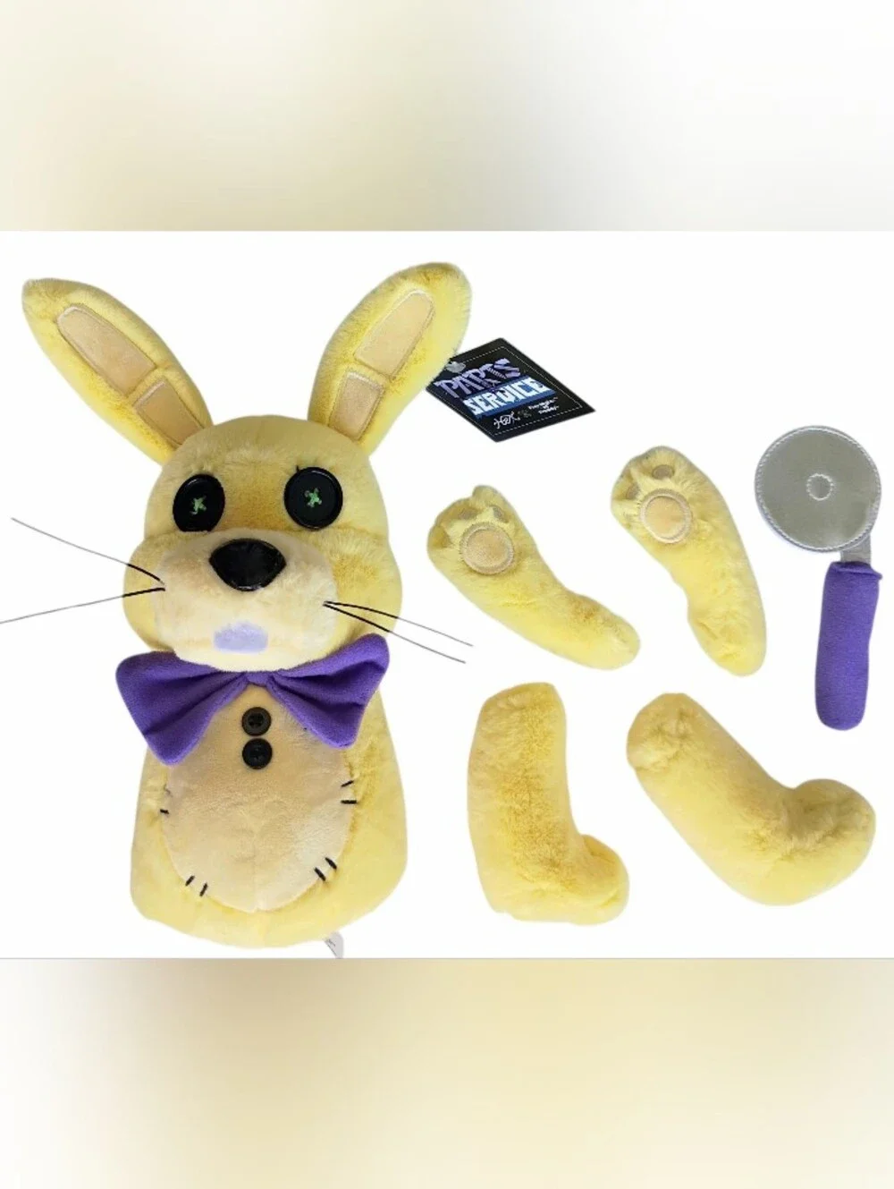 HEX x Five Nights at Freddy's Spring Bonnie Magnetic Plush • Parts & Service NWT